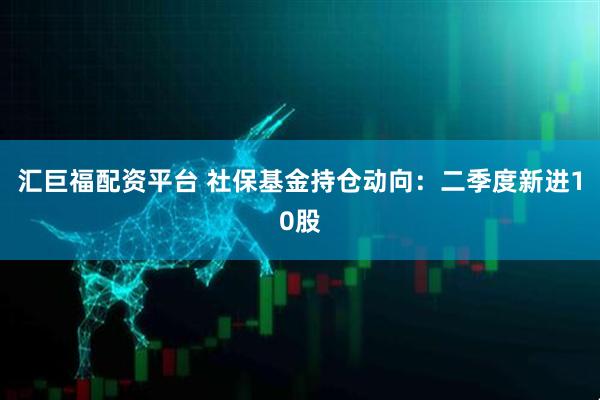 汇巨福配资平台 社保基金持仓动向：二季度新进10股