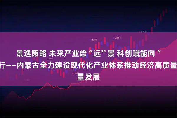 景逸策略 未来产业绘“远”景 科创赋能向“强”行——内蒙古全力建设现代化产业体系推动经济高质量发展